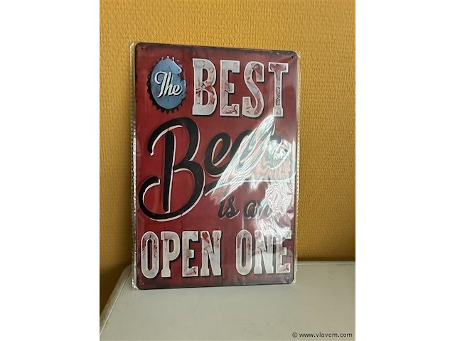 Metalen sierbord - afbeelding 1 van  1