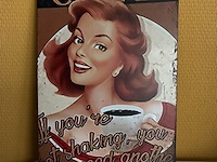 Metalen sierbord - afbeelding 1 van  1