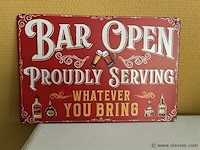 Metalen sierbord - afbeelding 1 van  1