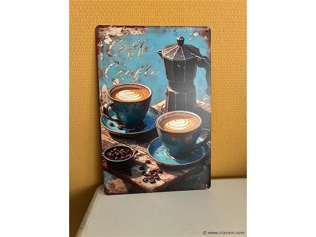 Metalen sierbord - afbeelding 1 van  1