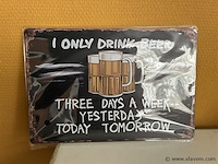 Metalen sierbord - afbeelding 1 van  1