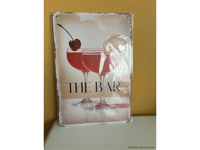 Metalen sierbord - afbeelding 1 van  1