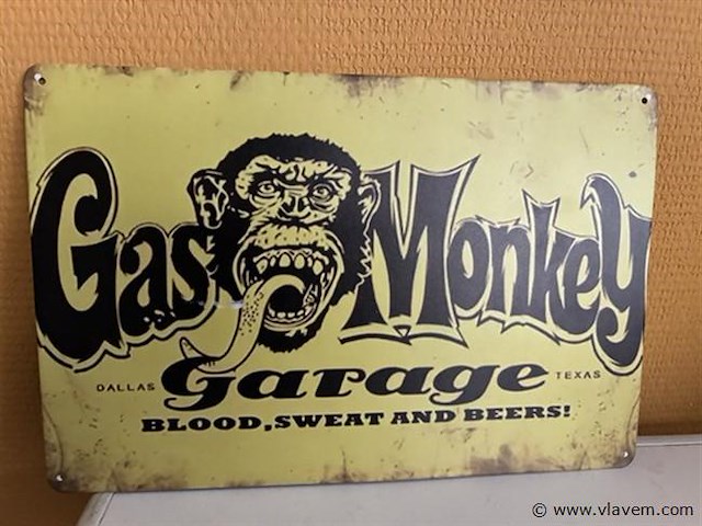 Metalen sierbord - afbeelding 1 van  1