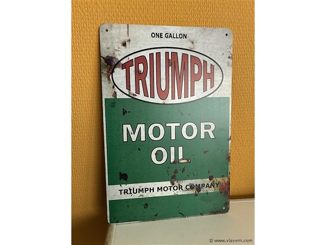 Metalen sierbord - afbeelding 1 van  1