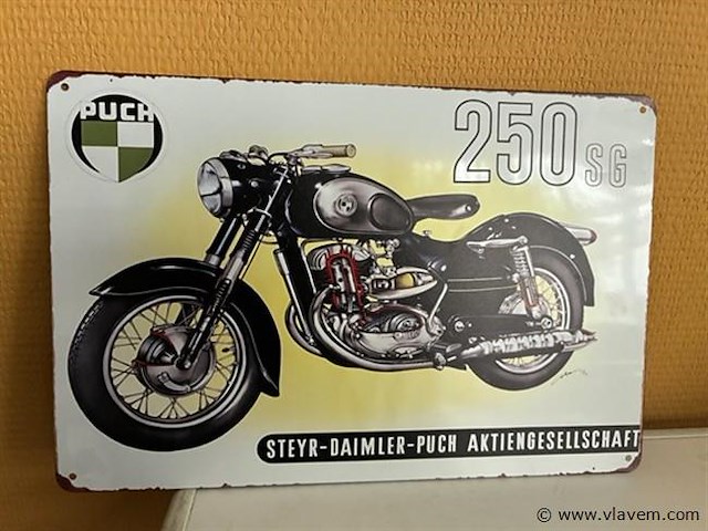 Metalen sierbord - afbeelding 1 van  1