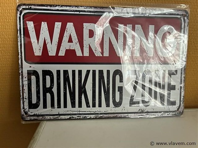 Metalen sierbord - afbeelding 1 van  1