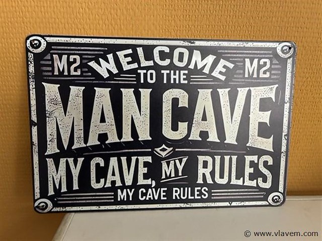 Metalen sierbord - afbeelding 1 van  1