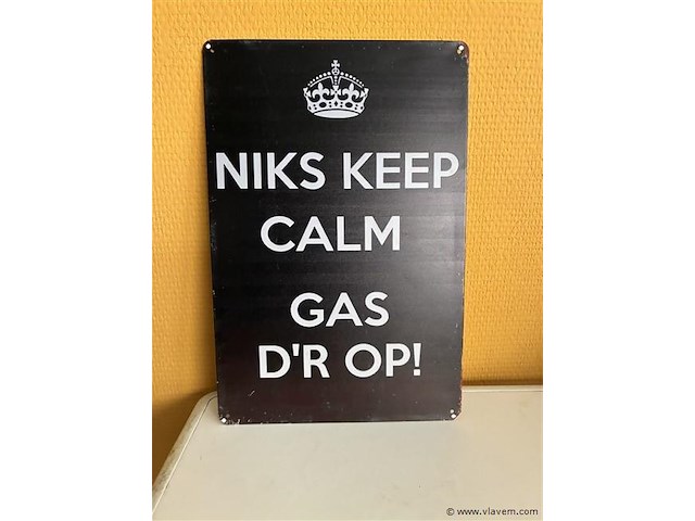 Metalen sierbord - afbeelding 1 van  1