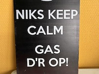 Metalen sierbord - afbeelding 1 van  1