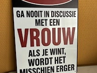 Metalen sierbord - afbeelding 1 van  1