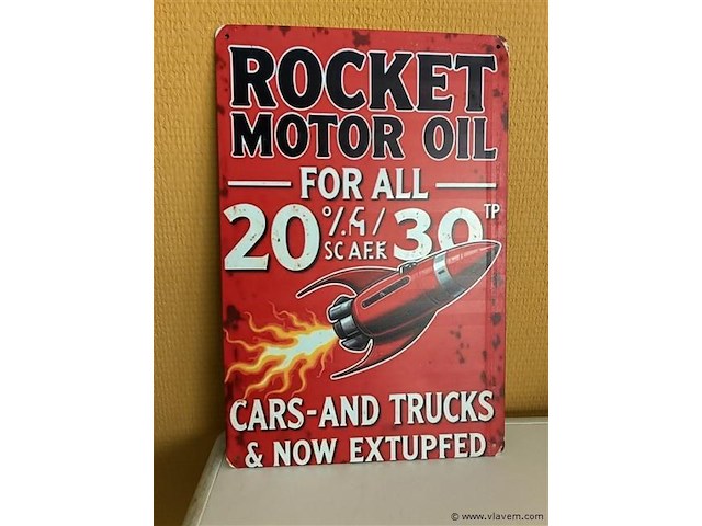 Metalen sierbord - afbeelding 1 van  1