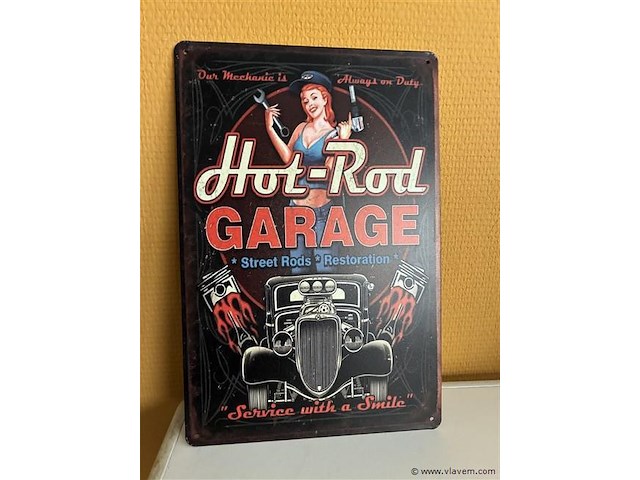 Metalen sierbord - afbeelding 1 van  1