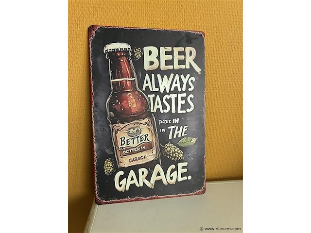 Metalen sierbord - afbeelding 1 van  1