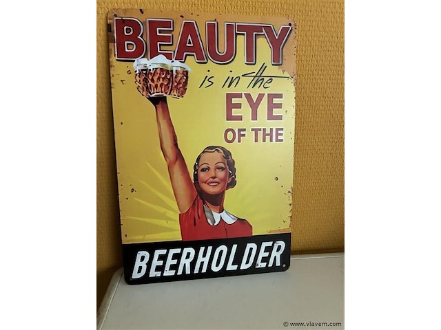 Metalen sierbord - afbeelding 1 van  1