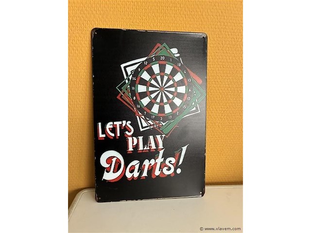 Metalen sierbord - afbeelding 1 van  1