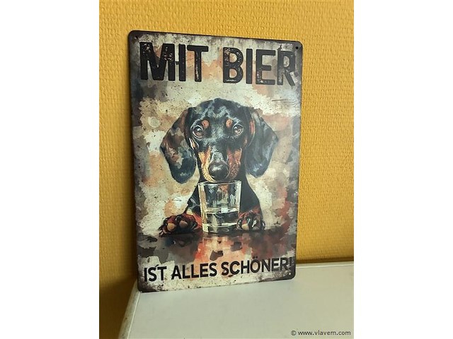 Metalen sierbord - afbeelding 1 van  1