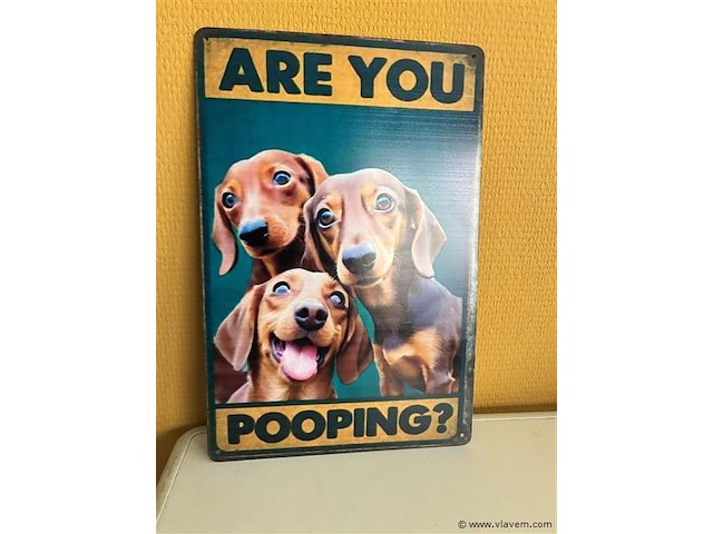 Metalen sierbord - afbeelding 1 van  1