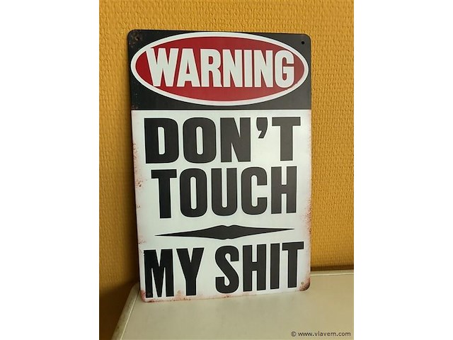 Metalen sierbord - afbeelding 1 van  1