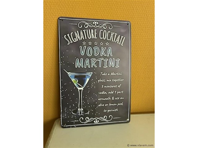 Metalen sierbord - afbeelding 1 van  1