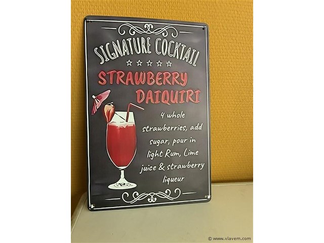 Metalen sierbord - afbeelding 1 van  1