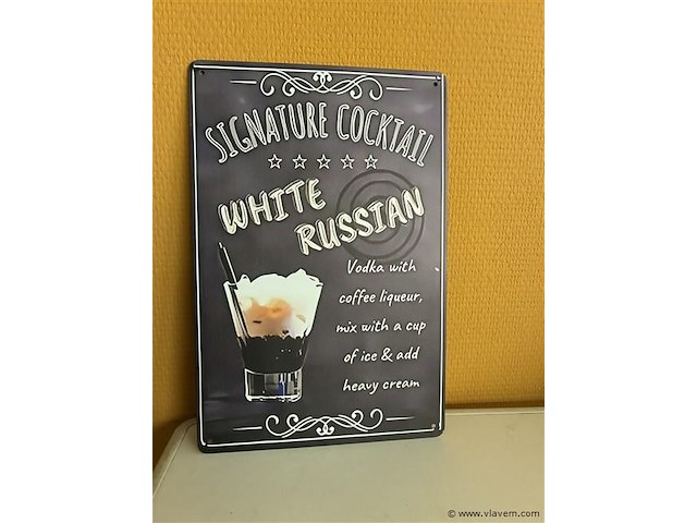 Metalen sierbord - afbeelding 1 van  1