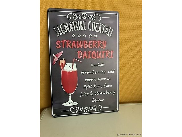 Metalen sierbord - afbeelding 1 van  1