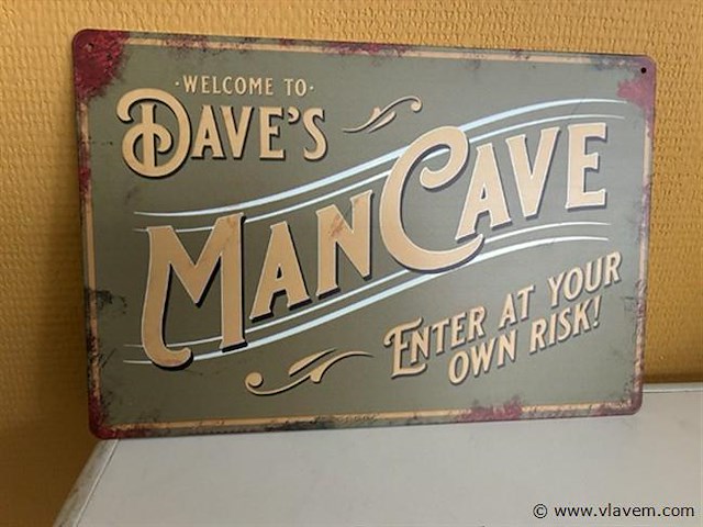 Metalen sierbord - afbeelding 1 van  1