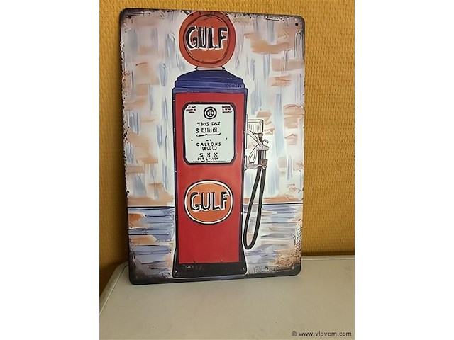 Metalen sierbord - afbeelding 1 van  1