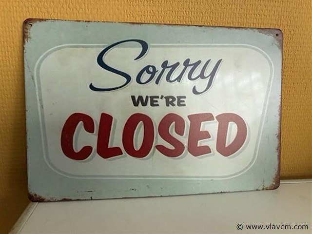 Metalen sierbord - afbeelding 1 van  1