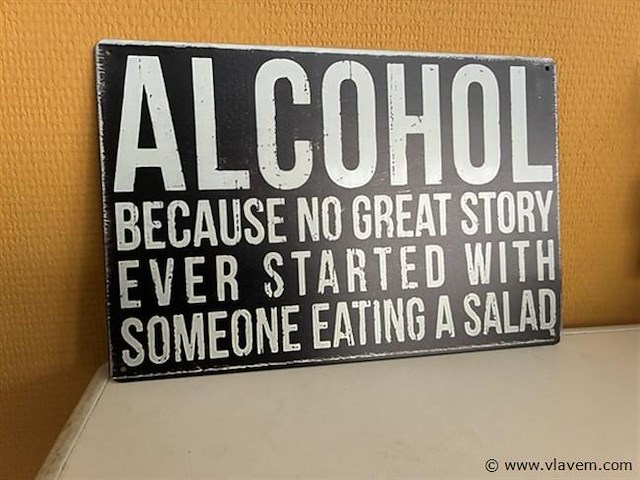 Metalen sierbord - afbeelding 1 van  1