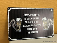 Metalen sierbord - afbeelding 1 van  1