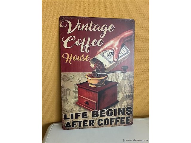 Metalen sierbord - afbeelding 1 van  1