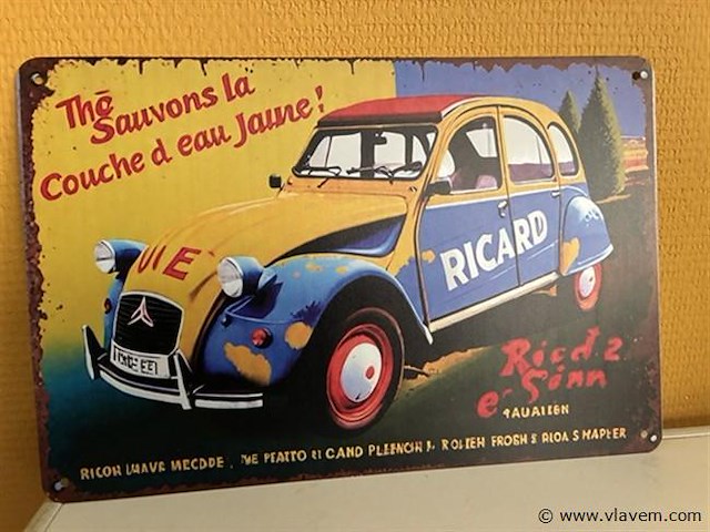 Metalen sierbord - afbeelding 1 van  1