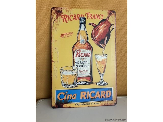 Metalen sierbord - afbeelding 1 van  1