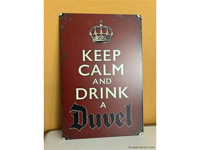 Metalen sierbord - afbeelding 1 van  1