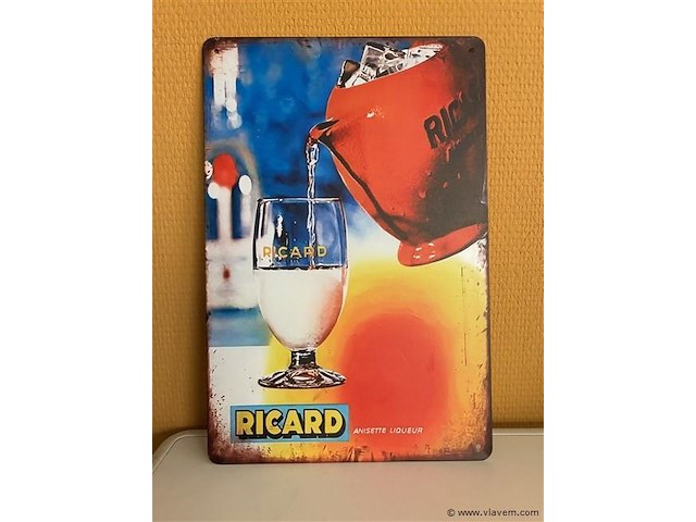 Metalen sierbord - afbeelding 1 van  1