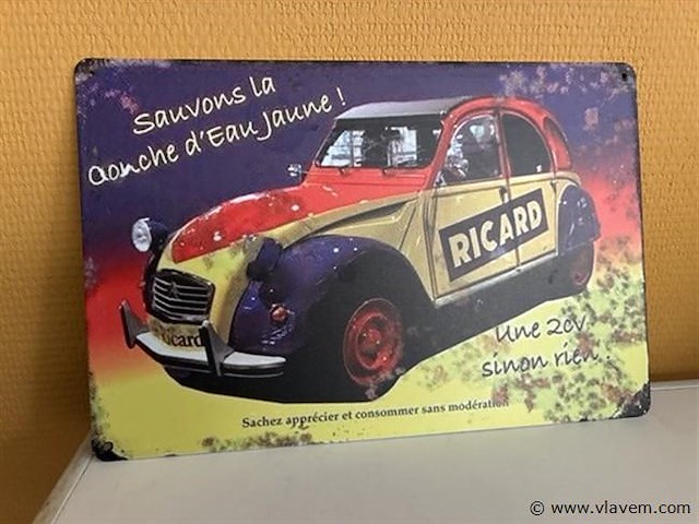 Metalen sierbord - afbeelding 1 van  1