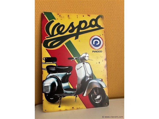 Metalen sierbord - afbeelding 1 van  1