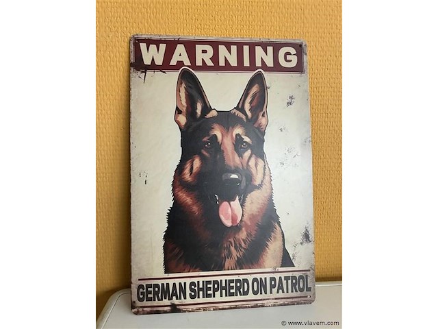 Metalen sierbord - afbeelding 1 van  1