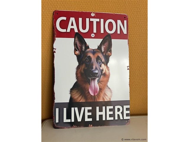 Metalen sierbord - afbeelding 1 van  1