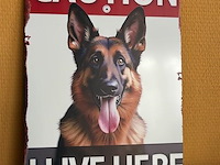 Metalen sierbord - afbeelding 1 van  1