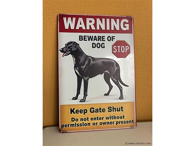 Metalen sierbord - afbeelding 1 van  1