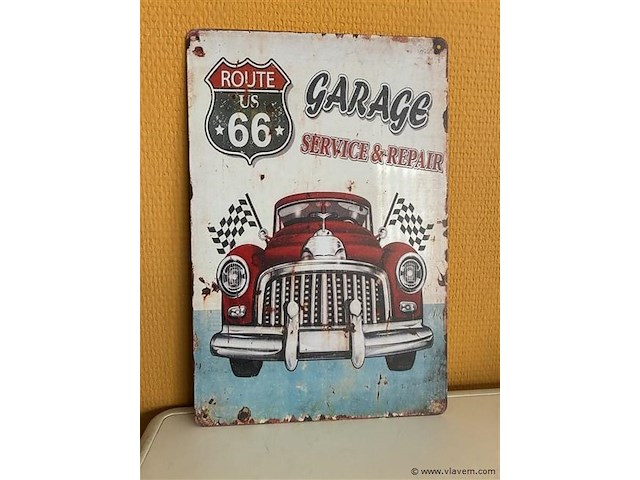 Metalen sierbord - afbeelding 1 van  1