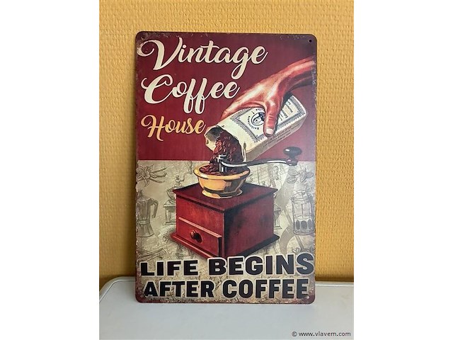 Metalen sierbord - afbeelding 1 van  1