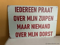 Metalen sierbord - afbeelding 1 van  1