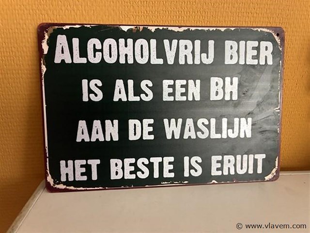 Metalen sierbord - afbeelding 1 van  1