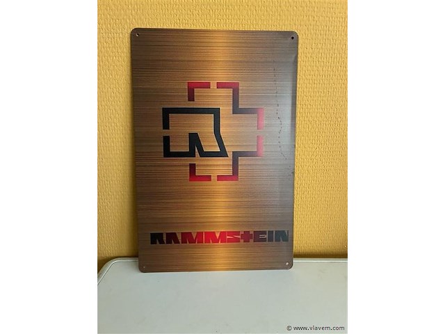 Metalen sierbord - afbeelding 1 van  1