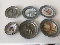 Metalen sierborden. 6 stuks - afbeelding 1 van  5