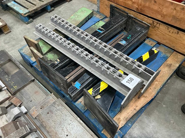 Metalen steunenset voor plooibank (3x) - afbeelding 1 van  5