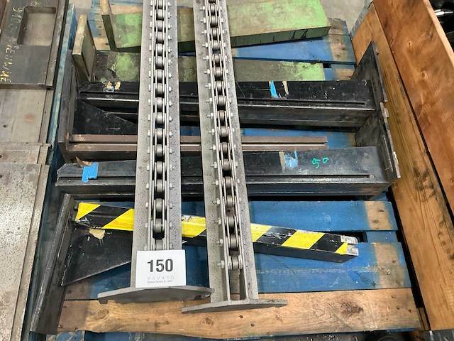 Metalen steunenset voor plooibank (3x) - afbeelding 5 van  5